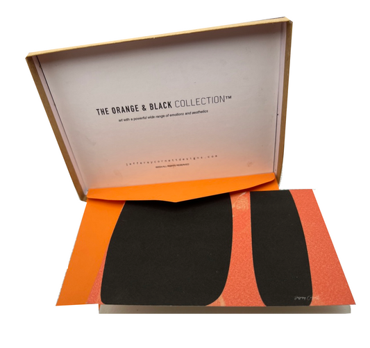 The Orange & Black Collection "Nocturnal Pulse" Personal Note Card Set