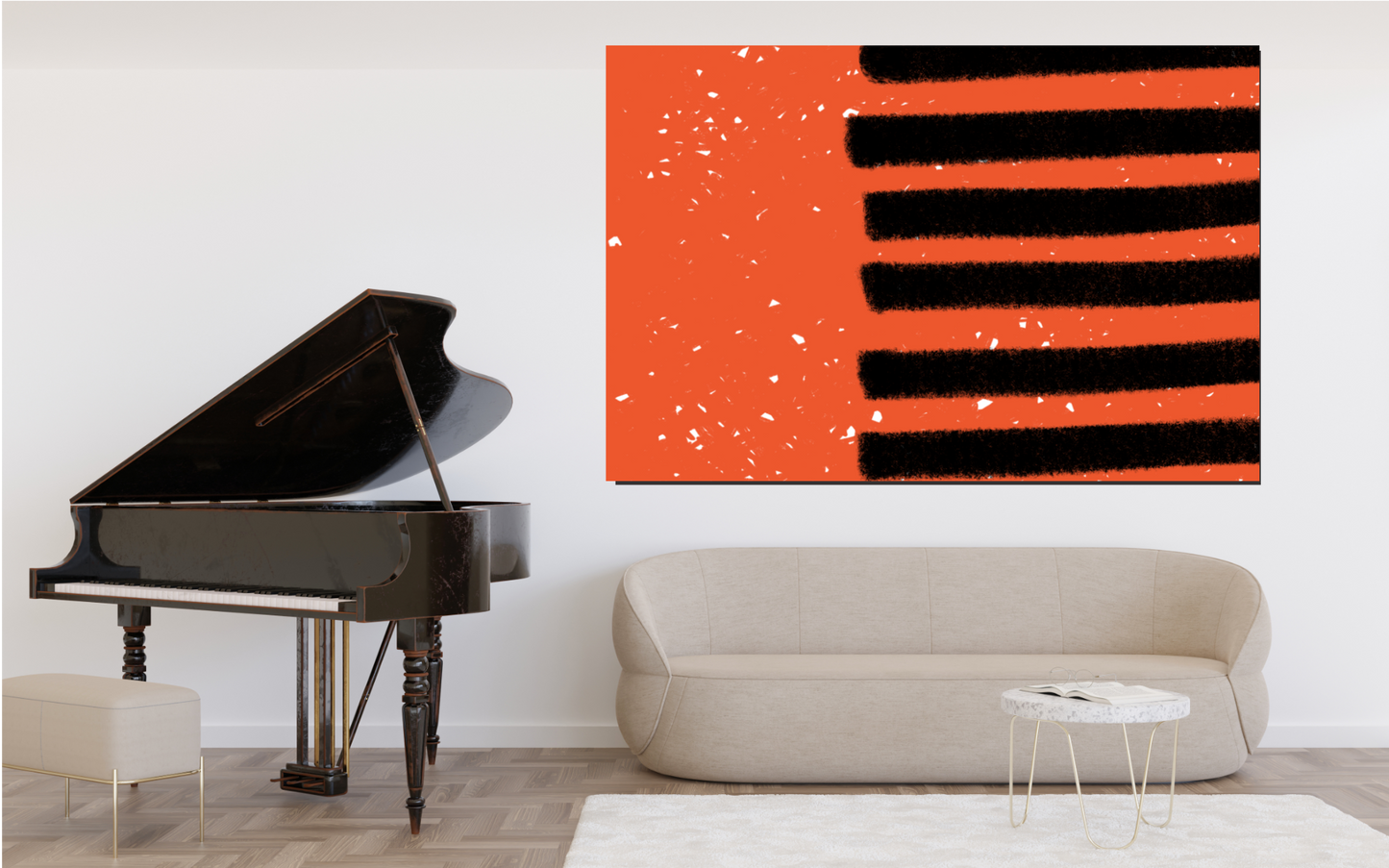 The Orange & Black Collection "Resonance Disrupted" Large Format