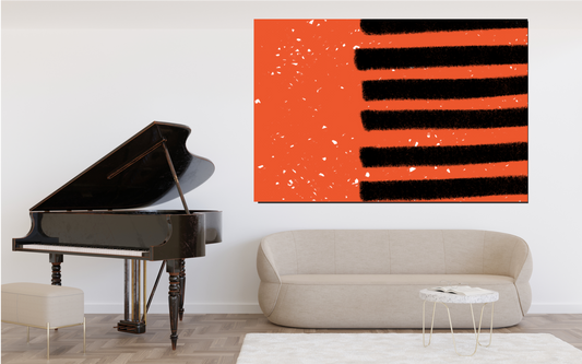 The Orange & Black Collection "Resonance Disrupted" Large Format