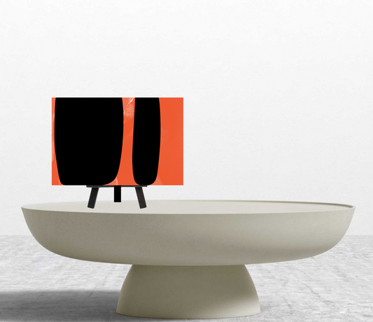 The Orange & Black Collection "Nocturnal Pulse" Bookshelf Sized Art