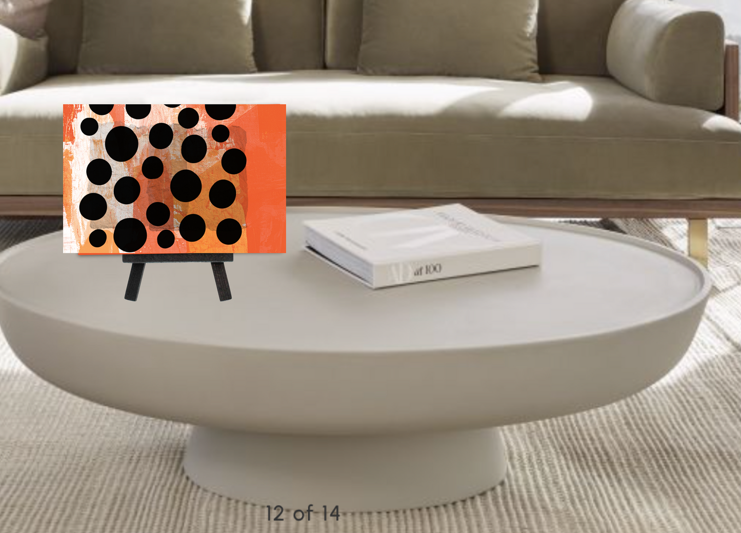 The Black & Orange Collection: "Eclipse Over Patina" Large Format Art