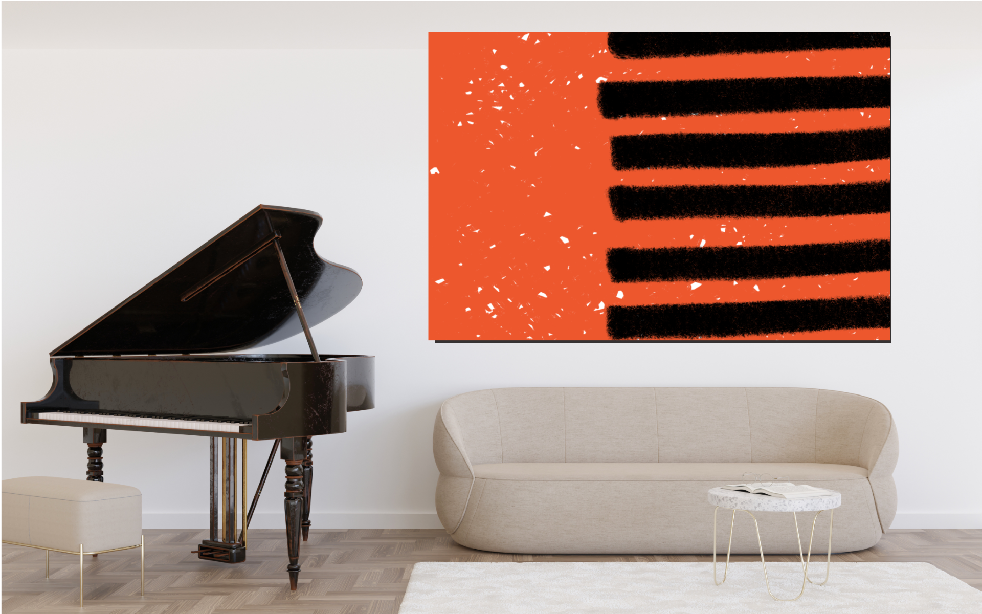 The Orange & Black Collection "Resonance Disrupted" Large Format